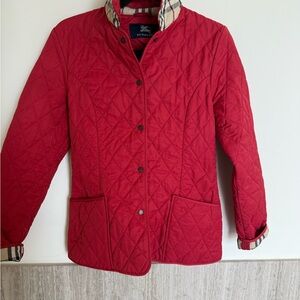 Burberry traditional red Quilted Barn Jacket